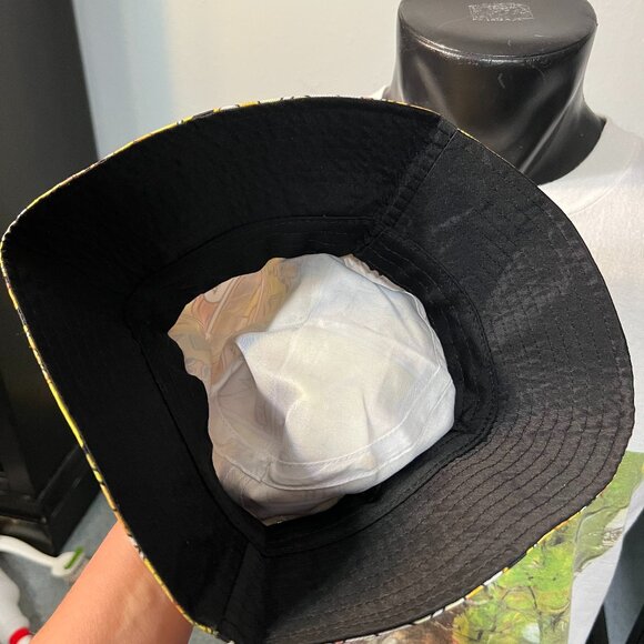 "This is fine" Dog Meme Bucket Fishing Hat - Possibly One of a Kind - Picture 4 of 4